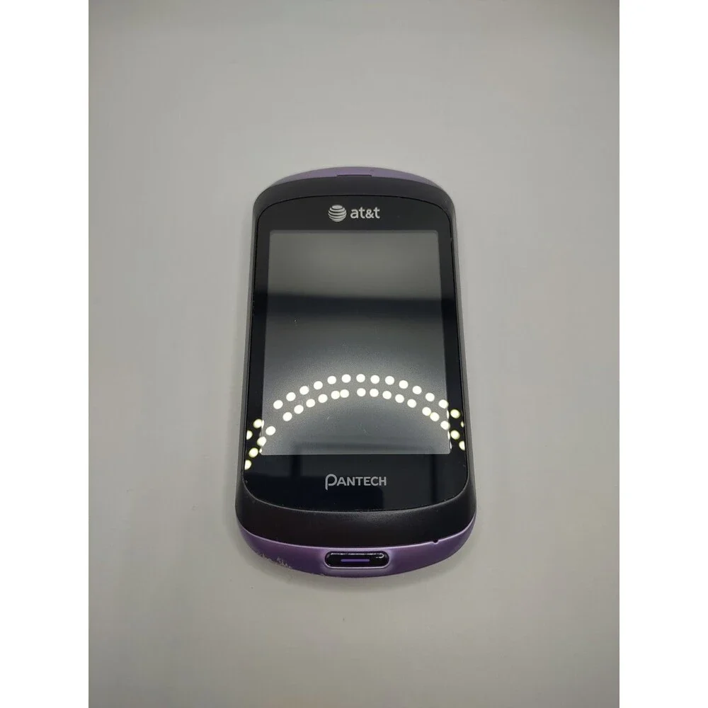 Pantech Swift P6020 Touch QWERTY Slide Purple Phone AT&T Lavender Frost